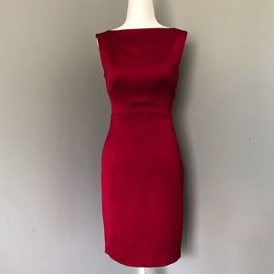 Banana Republic Red Silk Dress